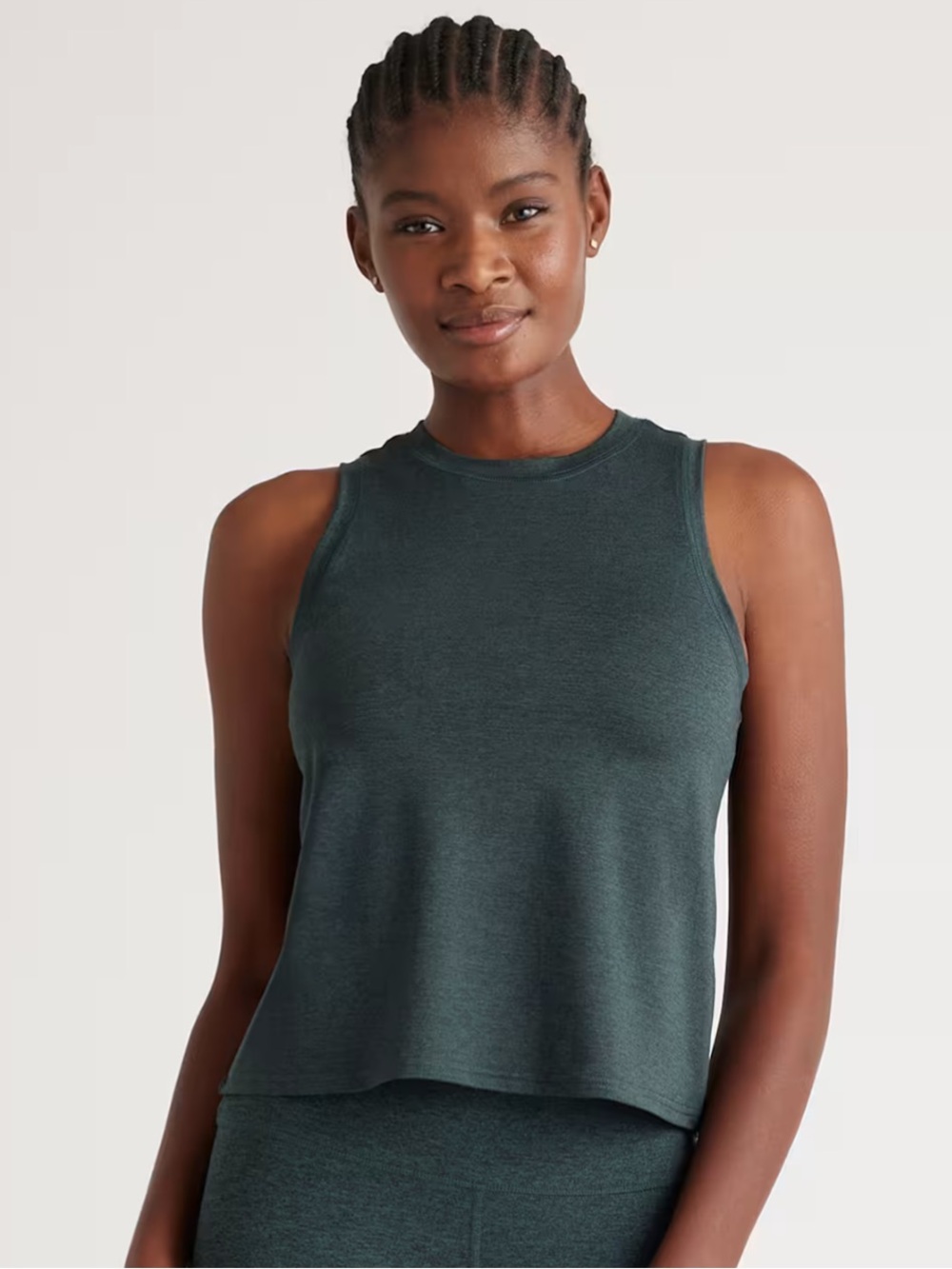 Quince Flowknit Breeze High-Neck Tank - Medium